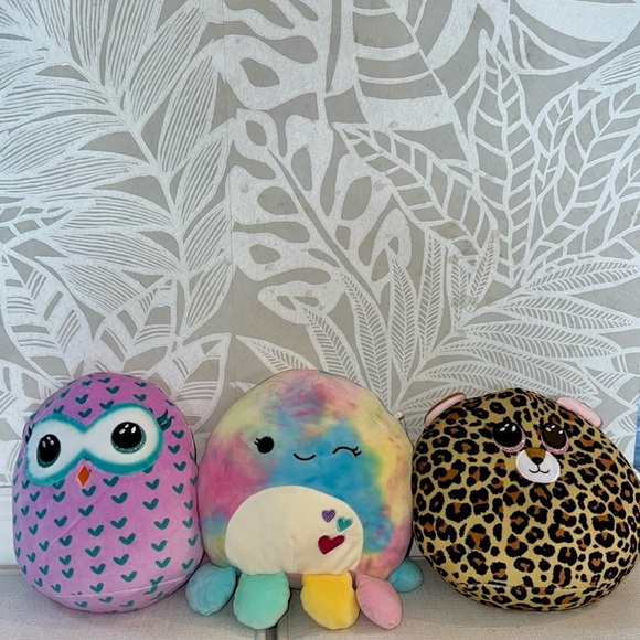 Livie the leopard squish mallow, Opal the octopus and Winks the owl - Picture 3 of 3
